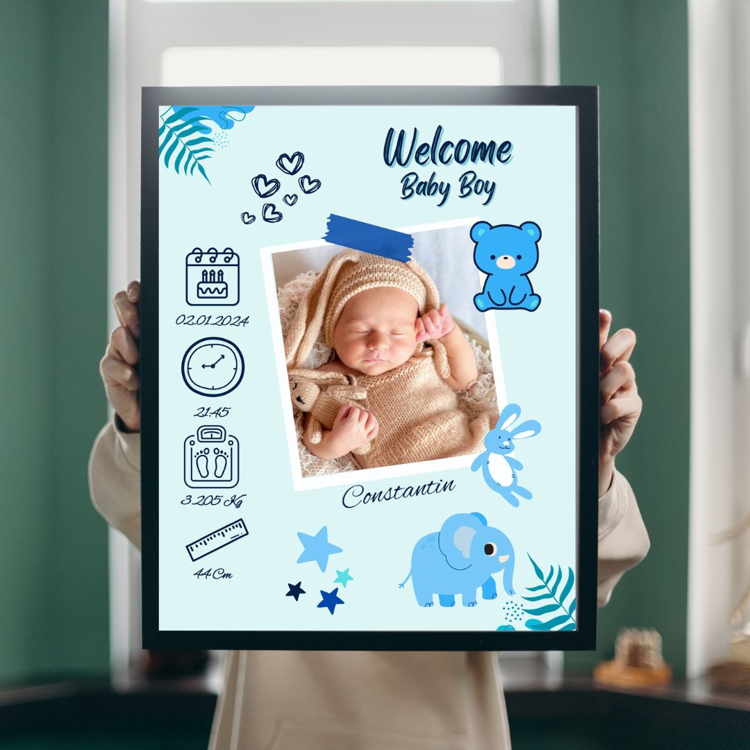Rama personalizata - Welcome Baby #D010