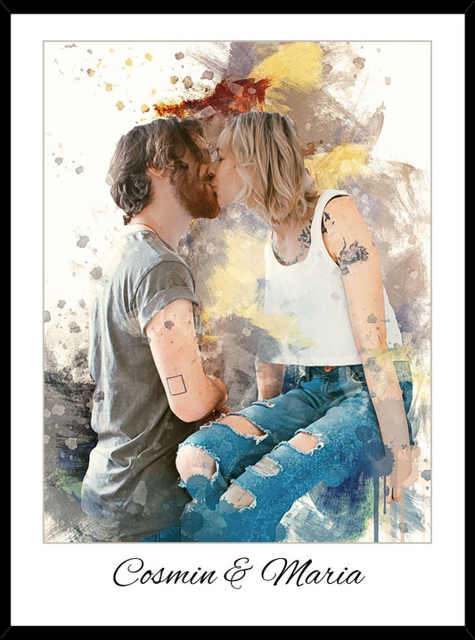 Tablou Arta Digitala + Text - Personalizat