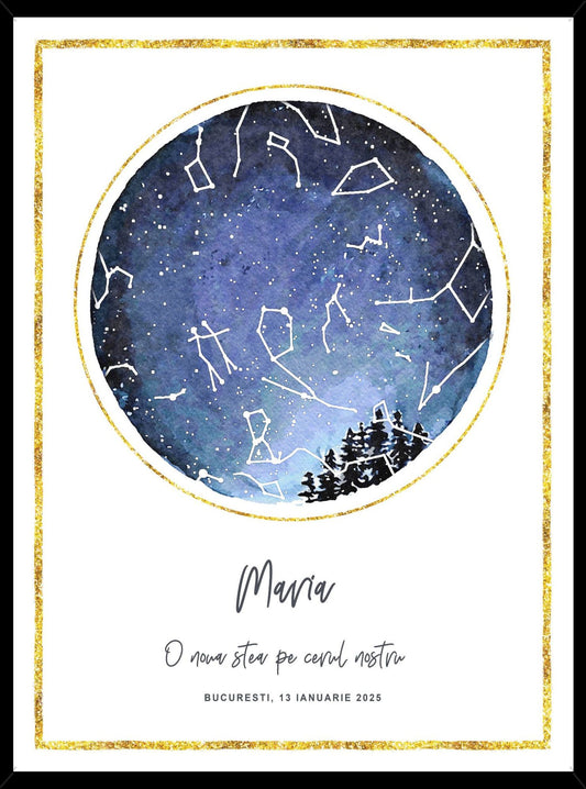 Rama personalizata - Momentul tau pe cer #D003