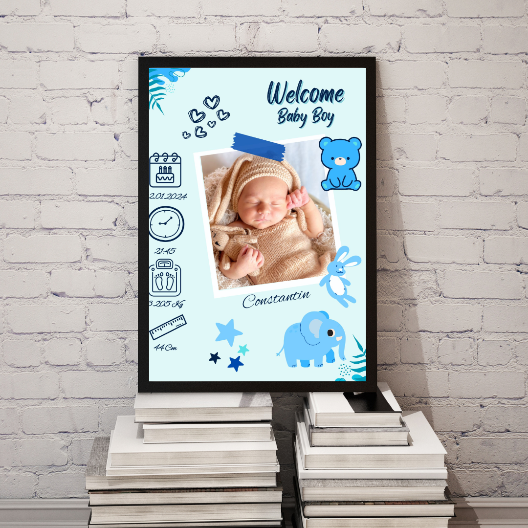 Rama personalizata - Welcome Baby #D010