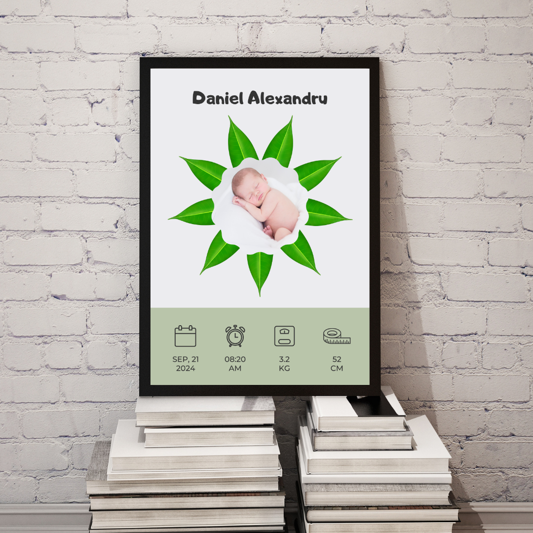 Rama personalizata - Welcome Baby #D008