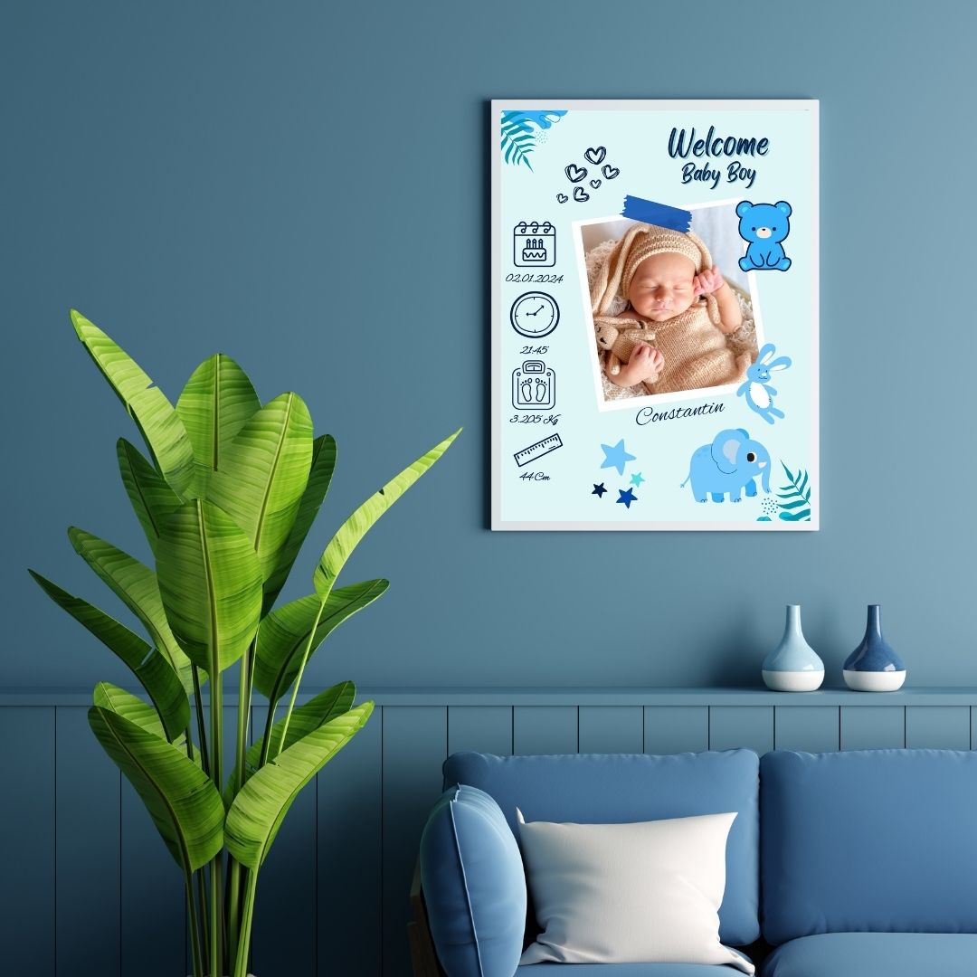 Rama personalizata - Welcome Baby #D010